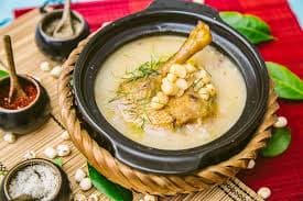 Cháo gà đồi